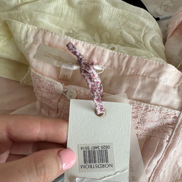 NWT LoveShackFancy Tomasina Mini Dress Tie Dye Multi Embroidered Size Medium - Picture 4 of 11